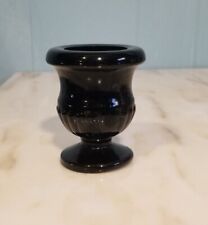 Black Glass Candle Holder Urn Shaped 3" Tall for sale  Shipping to South Africa