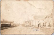 1914 Birchwood, Wisconsin RPPC postal con foto L.G. Bemis Bakery Street View segunda mano  Embacar hacia Argentina