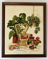 Framed crewel embroidery for sale  Fort Myers