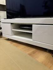 white gloss tv stand for sale  LONDON