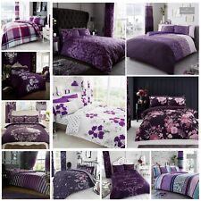 Printed purple duvet for sale  OLDHAM