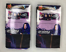 PAIR-2 Disney Pillowcases Descendants 3 Reversible Standard Wickedly Fierce for sale  Shipping to South Africa