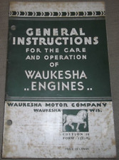Waukesha engines care for sale  Union