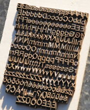 Police de Caractères à dorer fer reliure dorure bronze.laiton ancien livre cuir d'occasion  Expédié en France