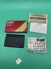 ESTUCHE CALCULADOR ELECTRÓNICO CASIO SL-702G DE COLECCIÓN CÉLULA SOLAR Tarjeta de crédito Billetera segunda mano  Embacar hacia Argentina