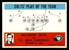 1965 Philadelphia Football #14 Colts' Play of the Year Muito Bom/Excelente *d2 comprar usado  Enviando para Brazil