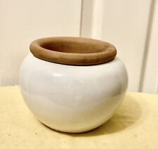 Self-Watering Ceramic Planter / Pot White & Clay /African Violets 4.75” T x 6” for sale  Shipping to South Africa