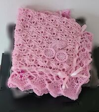 Copertina rosa lana usato  Vodo Cadore