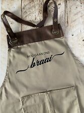 South African Apron - Nou Gaan Ons Braai - Afrikaans  BBQ, used for sale  Shipping to South Africa