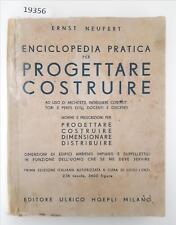 Ernst Neufert Enciclopedia pratica per progettare e costruire Hoepli 1949 comprar usado  Enviando para Brazil