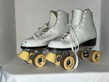Usado, Patins de patins vintage Sure-Grip Super X 7R branco tamanho 10 fabricados nos EUA comprar usado  Enviando para Brazil
