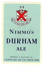 Beer label nimmo for sale  BURY