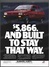 Subaru justy 1988 for sale  Surgoinsville