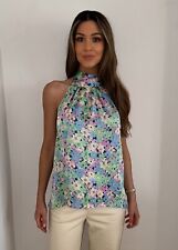 Brand New Monsoon Sleeveless Halter Neck Floral Print Top Size 8-18 for sale  Shipping to South Africa