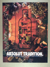 1995 Absolut Tradition árbol de Navidad modelo tren foto vintage impresión anuncio segunda mano  Embacar hacia Mexico