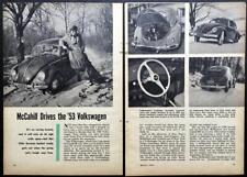 1953 VW Volkswagen Bug Tom McCahill Road relatório de teste comprar usado  Enviando para Brazil