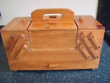 cantilever wooden sewing box for sale  BANBURY