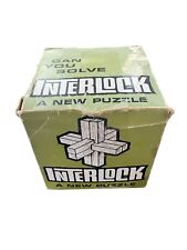 Usado, Vintage Interlock “um novo quebra-cabeça” por Crestline Manufacturing Company. comprar usado  Enviando para Brazil