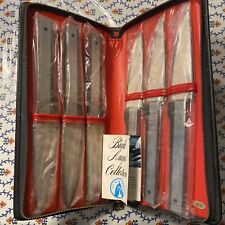 Vernco Black Angus Cutlery Set Of 6 Knives In Zippered Case Made In Japan for sale  Shipping to South Africa