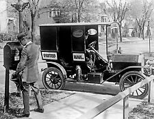 Photograph of Post Office Mail Delivery Mailman & Truck Year 1919  8x10 for sale  New Baltimore