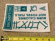 Brompton bike sticker for sale  Decatur