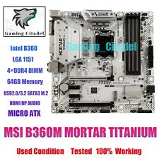Usado, Placa madre MSI B360M MORTAR TITANIO LGA 1151 Intel B360 USB3.1 HDMI DVI DP segunda mano  Embacar hacia Argentina