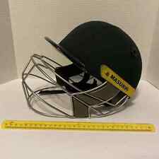 Masuri Cricket Helmet Adjustable Large Full Face Strap Yellow Black Preowned for sale  Shipping to South Africa