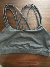 GapFit Sports Bra Women’s Size M  Grey Strappy Medium Support Full Coverage for sale  Shipping to South Africa