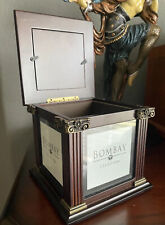 Vintage Bombay Company Mahogany Wood Photo Album Box holder Frame 2002 Pillar for sale  Shipping to South Africa