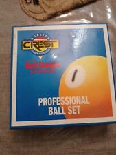 Juego de bolas de billar profesional vintage Crest Earl Strickland caja original segunda mano  Embacar hacia Argentina