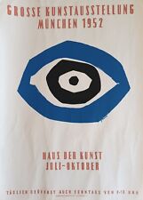 1952 plakat siebdruck gebraucht kaufen  München