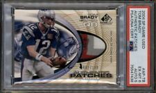 2004 SP Jogo Usado Autêntico Patches Autógrafo Tom Brady Auto/100 PSA 6 comprar usado  Enviando para Brazil