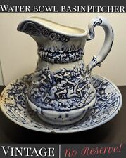 ✨ANTIQUE✨ Water Bowl Basin Pitcher 18th Century Europa Blue White ✯VINTAGE✯ for sale  Shipping to South Africa