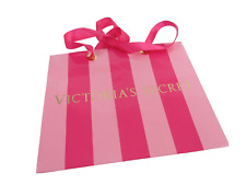 Bolsa de presente Victoria's Secret estilo armário bolsa tote listrada rosa 6 1/4 x 7 1/2 comprar usado  Enviando para Brazil
