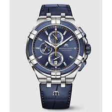 Relógio de quartzo masculino Maurice Lacroix AI1018-SS001-432-4 mostrador azul Aikon comprar usado  Enviando para Brazil