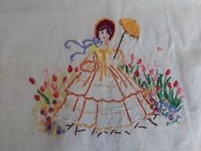 Vintage embroidered crinoline for sale  HALESOWEN