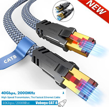 Lote de remendo de cabo Ethernet CAT8 cobre 24AWG SFTP blindado RJ-45 6 pés - 35 pés comprar usado  Enviando para Brazil