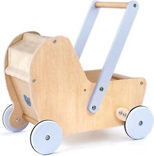 Pillowhale Wooden Baby Doll Pram Stroller,Wooden Baby Walker Push and Pull Do... for sale  Shipping to South Africa