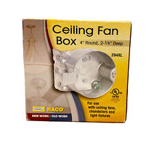 Caixa de ventilador de teto RACO-294XL-4"redonda, 2-1/8"profundidade-NOVO/caixa aberta comprar usado  Enviando para Brazil
