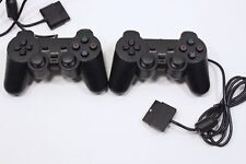 Używany, 2X PRZEWODOWY KONTROLER DO PS2, PODWÓJNA WIBRACJA 6-OSIOWY GAMEPAD DO PLAYSTATION 2 (S na sprzedaż  PL