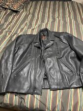 Antelope Creek Bl Leather Motorcycle Jacket Mens Size 58 Removable Liner. Heavy! for sale  Shipping to South Africa