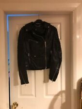 spiked leather jacket for sale  CHESTERFIELD