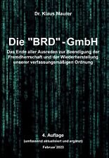 Die BRD-GmbH NEU 4. Aufl. 2023 v. Dr. Klaus Maurer signiert + Echtheitsmerkmale segunda mano  Embacar hacia Argentina
