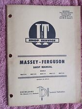 Manual de loja Massey Ferguson. I&T Manual # MF-43. MF255, MF265, MF270 e outros comprar usado  Enviando para Brazil