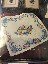 Loving Hearts Bucilla Lap Quilt to Cross Stitch & Quilt for sale  Ooltewah