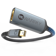 Usado, WARRKY Mini DisplayPort para adaptador HDMI 4K Thunderbolt para adaptador HDMI fino comprar usado  Enviando para Brazil