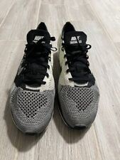 Tamanho 11 - Nike Flyknit Racer preto branco masculino , usado comprar usado  Enviando para Brazil