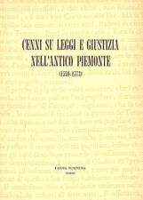 Cenni leggi giustizia usato  Italia