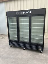 True GDM-72 3 door glass commercial refrigerator beverage merchandiser drink for sale  Rockwall