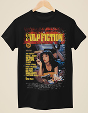 Camiseta preta unissex inspirada em pôster de filme Pulp Fiction comprar usado  Enviando para Brazil